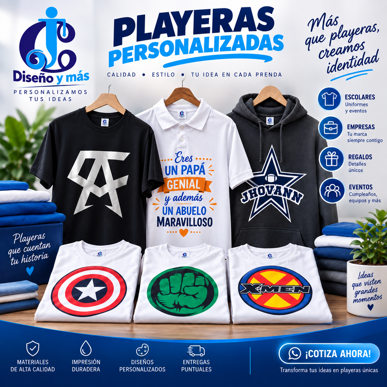 Playeras para eventos